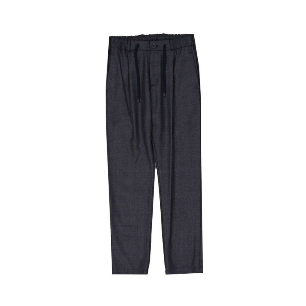 Herno Gray Virgin Wool Casual Men's Pants